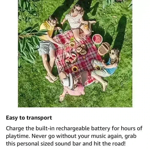 NIB iLive 15 Inch Portable Wireless Speaker Sound Bar & mic Rechargeable Battery - Picture 9 of 12